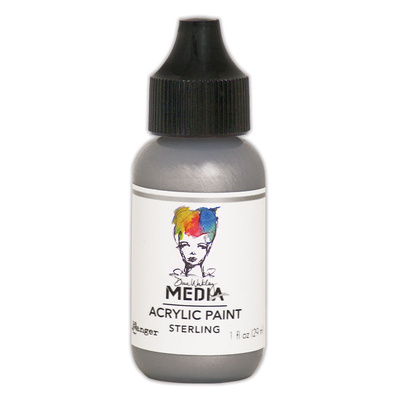 Dina Wakley MEdia Acrylic Paint - Sterling