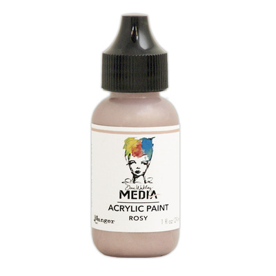 Dina Wakley MEdia Acrylic Paint - Rosy