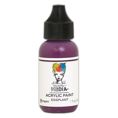 Dina Wakley MEdia Acrylic Paint - Eggplant