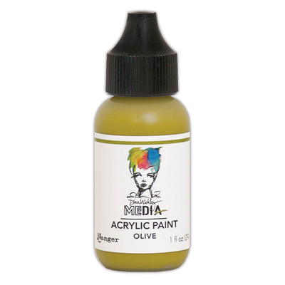 Dina Wakley MEdia Acrylic Paint - Olive