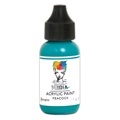 Dina Wakley MEdia Acrylic Paint - Peacock