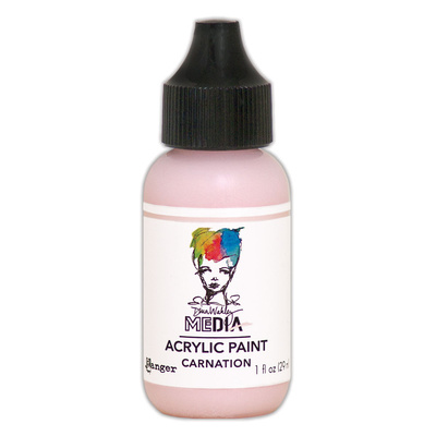 Dina Wakley MEdia Acrylic Paint - Carnation