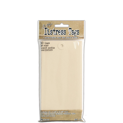 Tags Distress No8 (20 Pack)
