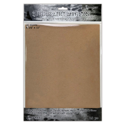 Distress Heavystock - Kraft 8.5x11 (10 Pack)