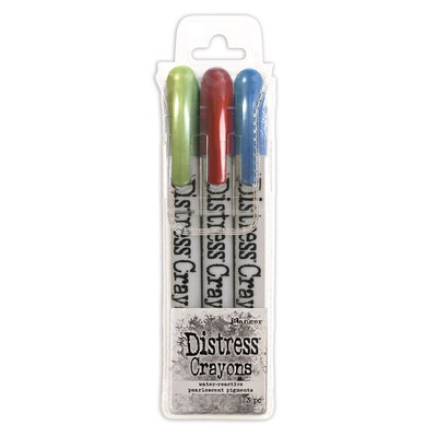 Distress Pearl Crayons Holiday Set 3 Ltd Ed
