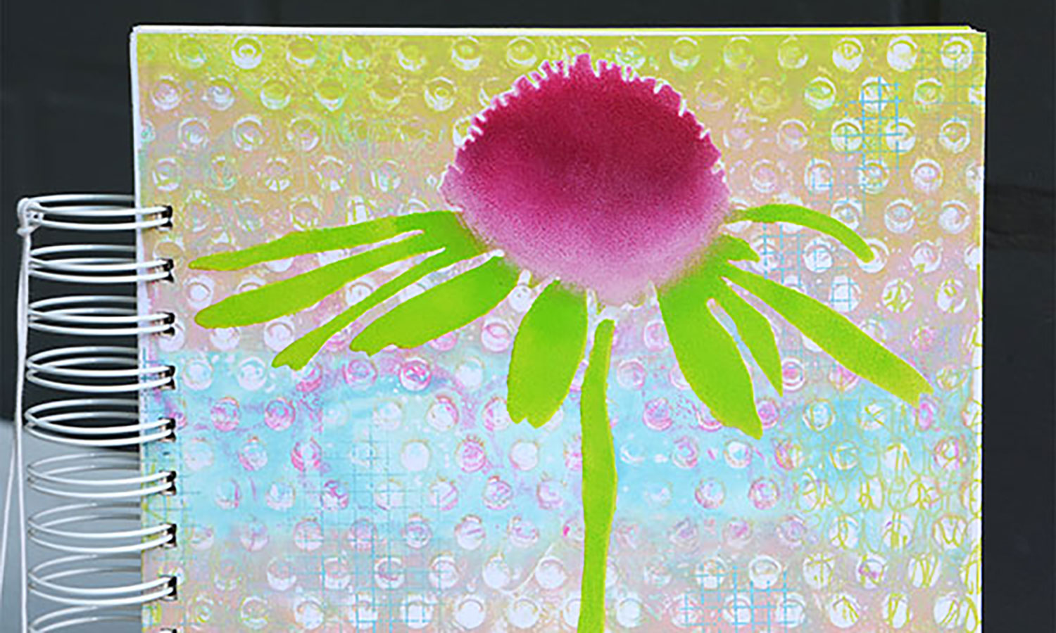 Gel Printing With Large Dots Stencil